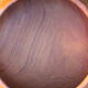 Teak wooden salad bowl and serving spoons, 1970s