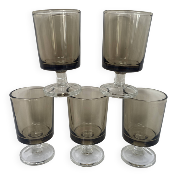 Set de 5 verres à liqueur Luminarc Suède fumé