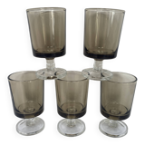 Set de 5 verres à liqueur Luminarc Suède fumé