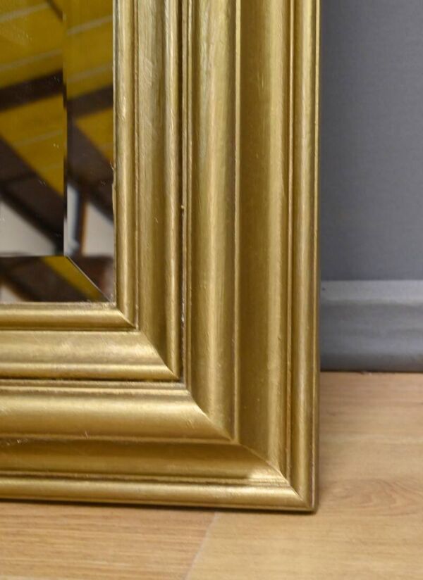 Miroir Rectangulaire en Bois Doré – 1950