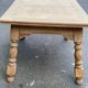Table à manger extensible art déco rénovée en bois 235cm