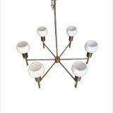 Mid century modern chandelier 6 cups