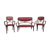 Seat and 2 armchairs 1900 Thonet