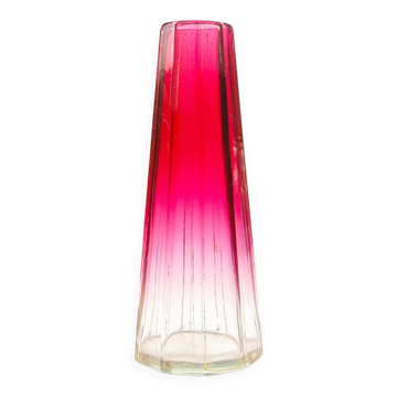Art Deco vase, crystal, Bohemia, Czechoslovakia, 1930s