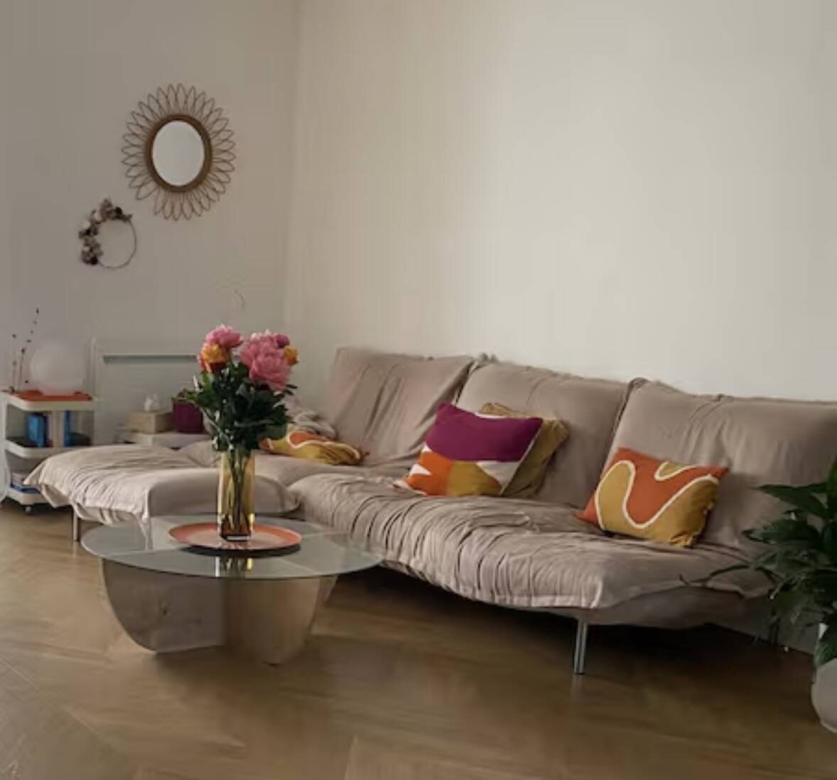 2-seater sofa + armchair + cuddly pouf by Cinna by Pascal Mourgue