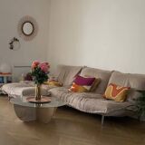 2-seater sofa + armchair + cuddly pouf by Cinna by Pascal Mourgue