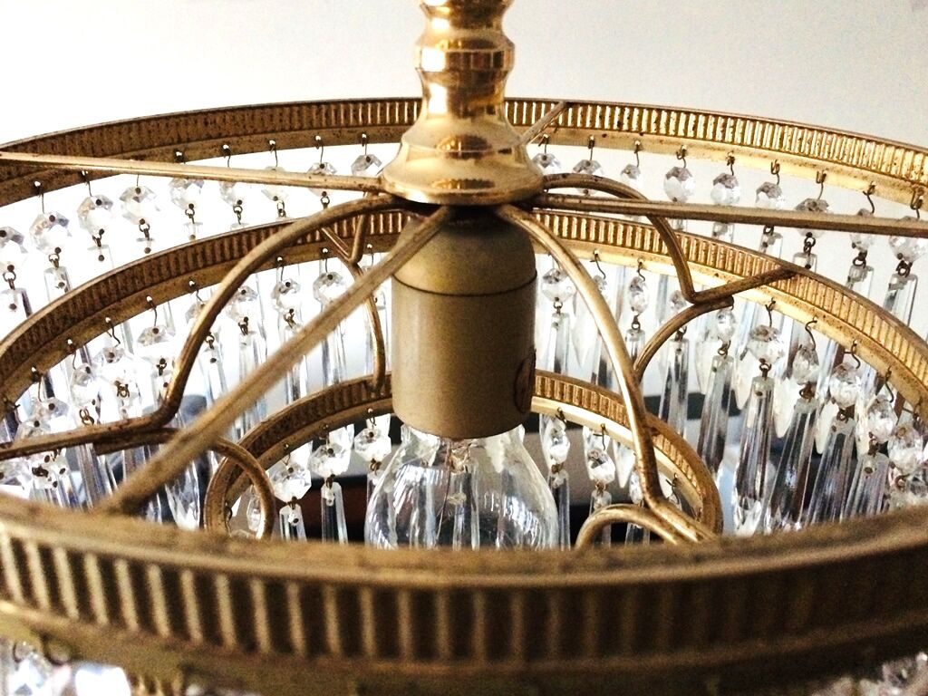 Waterfall Chandelier 60s Hollywood Regency