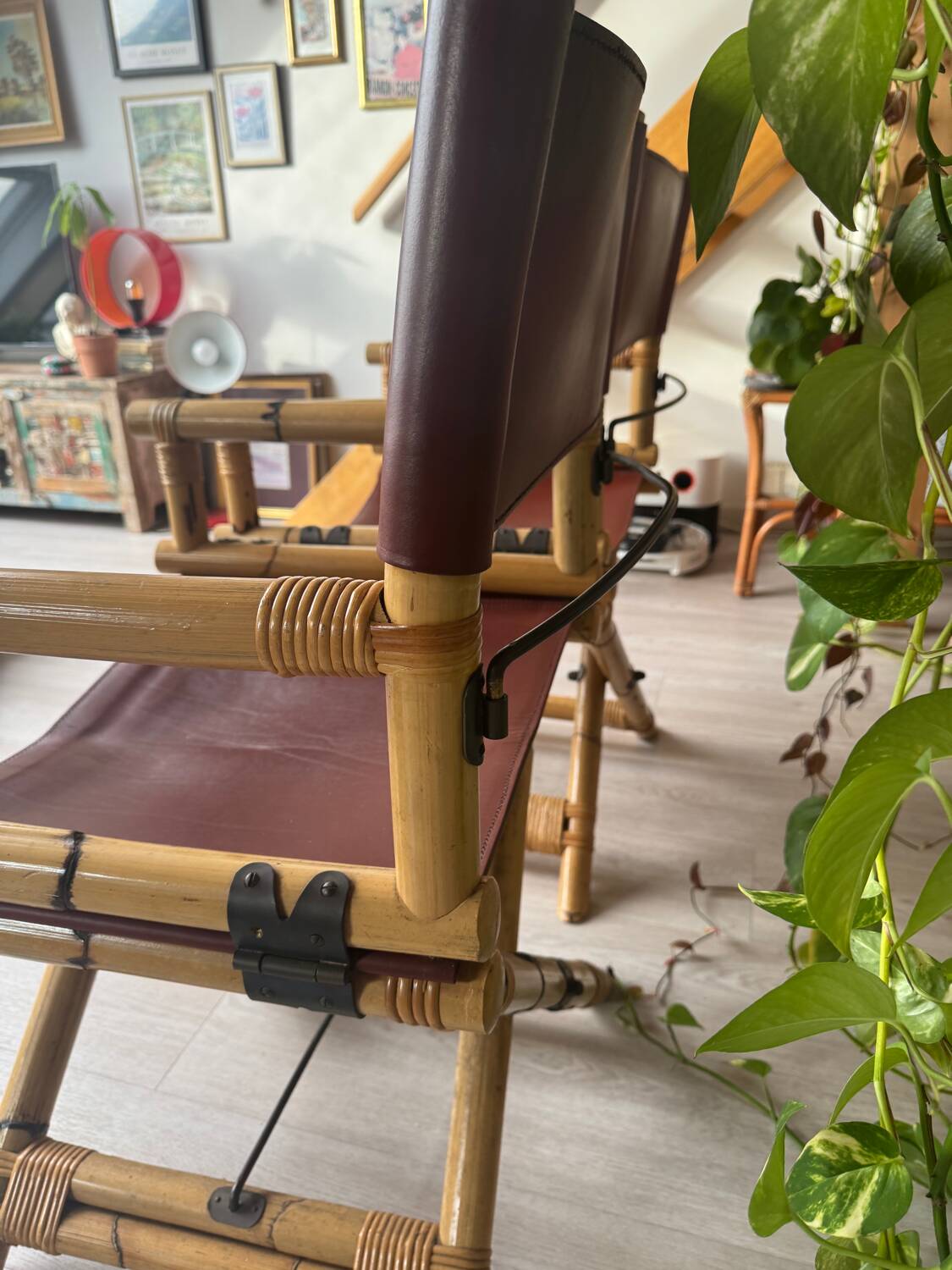 2 Lyda Levi McGuire Director’s Chairs - Leather