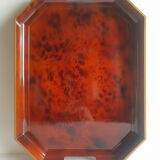Octagonal tray with vintage faux scale effect