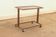 Czechoslovak vintage serving trolley on wheels, mid-century bar cart, 1970s