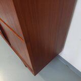 Vintage Scandinavian high sideboard in teak from the 50s and 60s