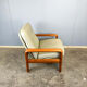 Seating set by Dyrlund, teak and leather, 1960s