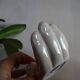 Pair of empty iridescent hand pockets in vintage ceramic 1960