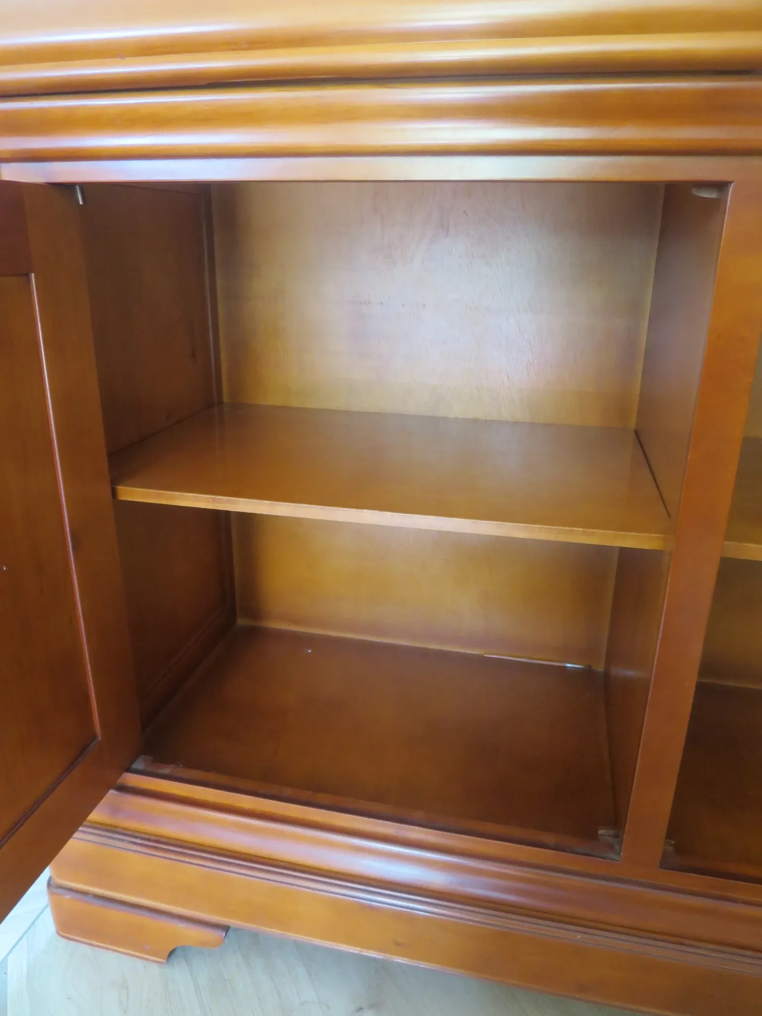 Louis Philippe buffet - 2 drawers - 2 doors - cherry wood - solid wood - dowelled