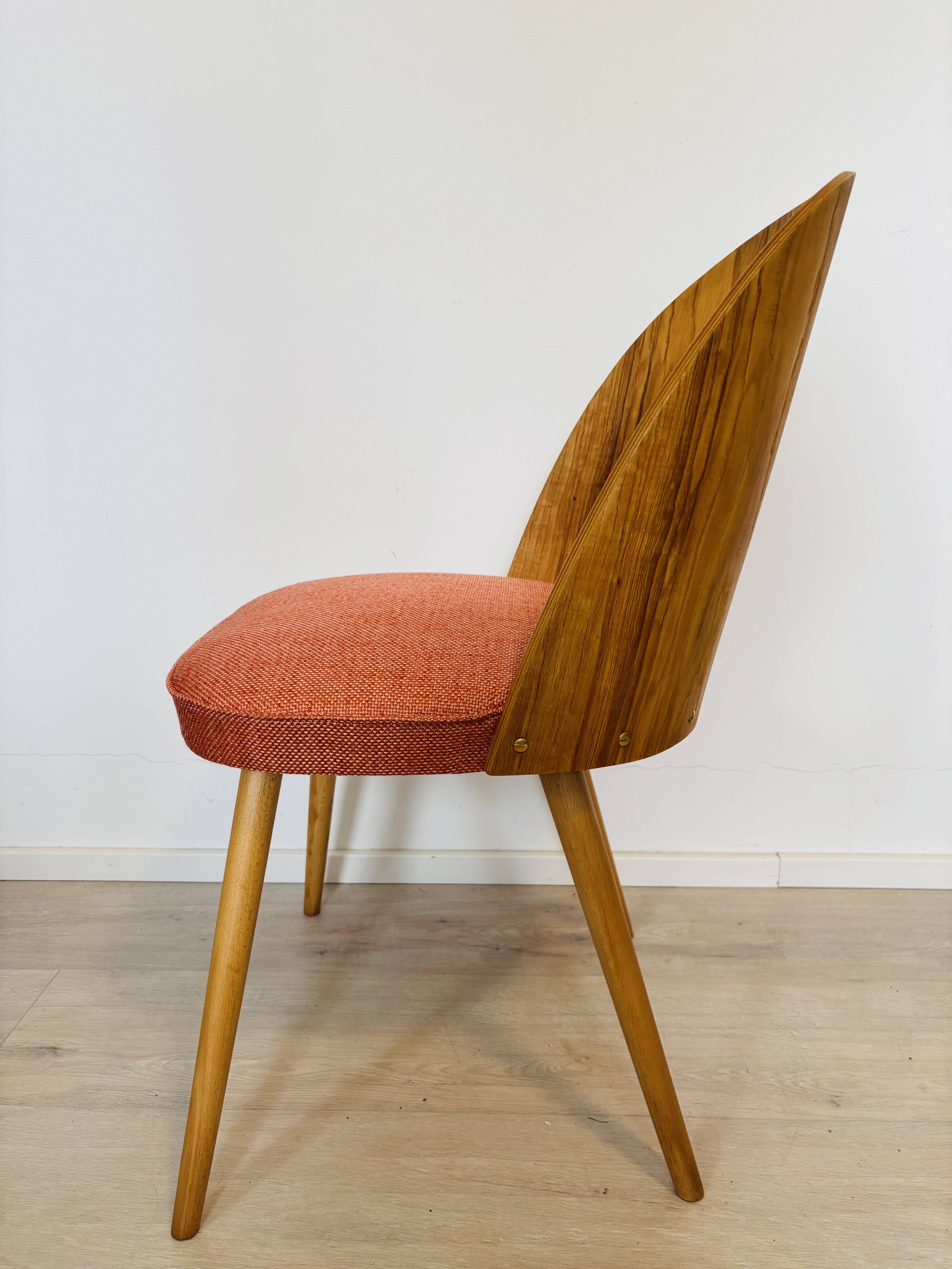Fully Restored Vintage Dining Chair by Antonin Suman for Ton