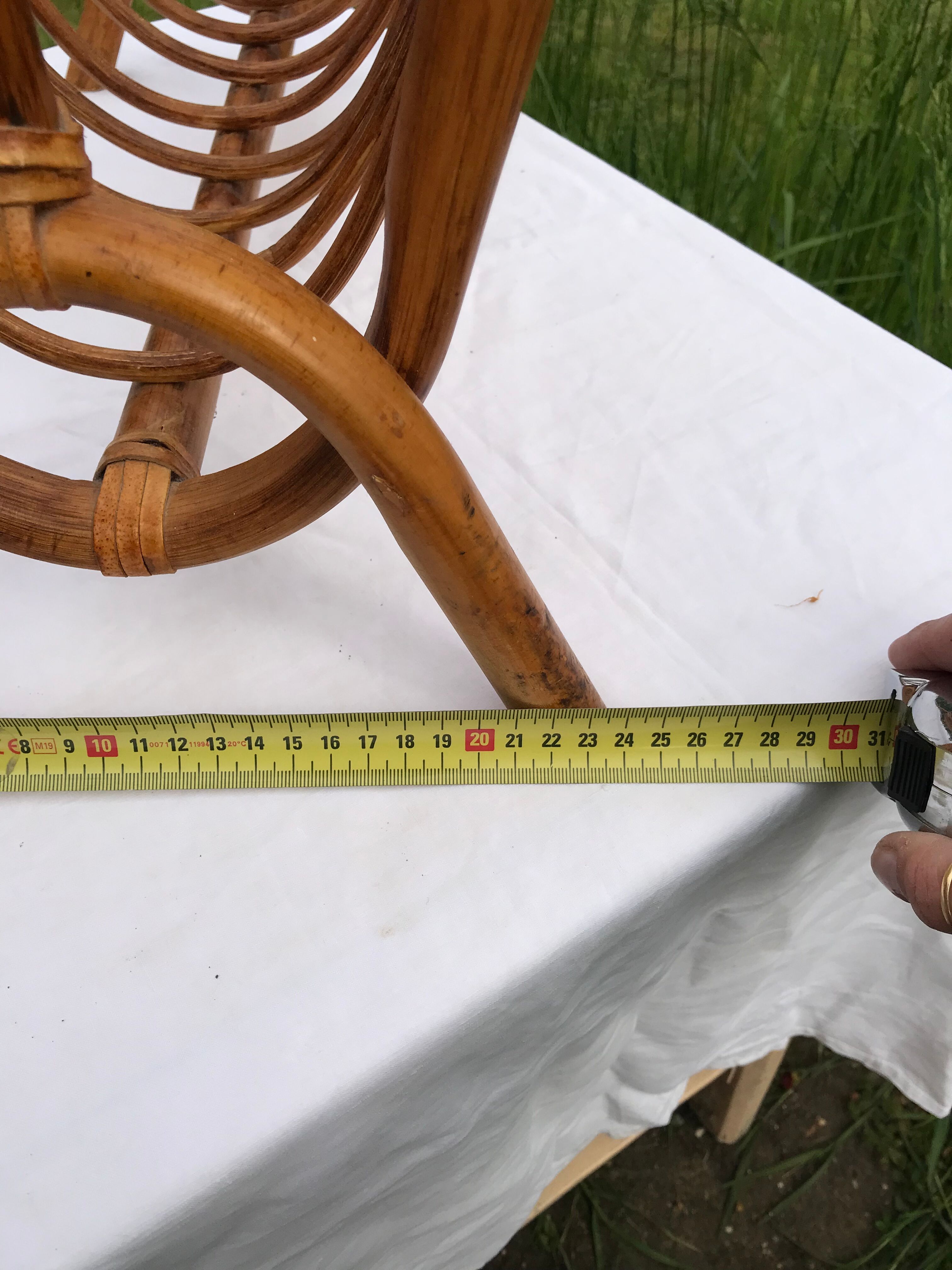 Rattan magazine holder