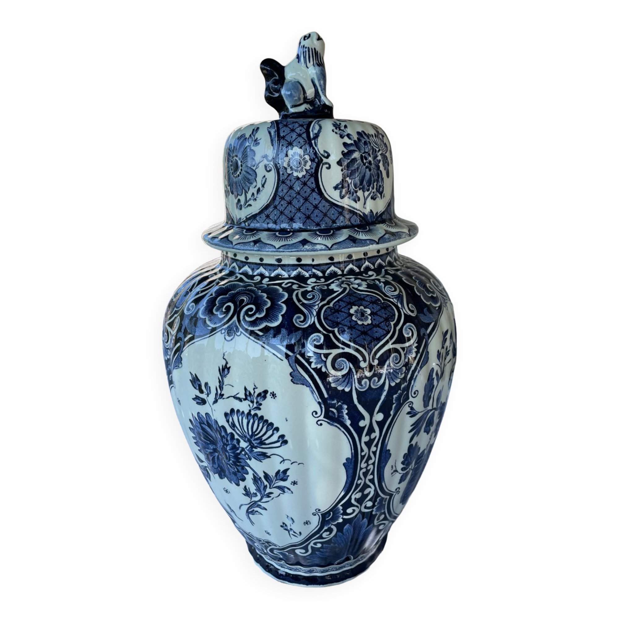 Delftware vase by Boch Royal Sphinx