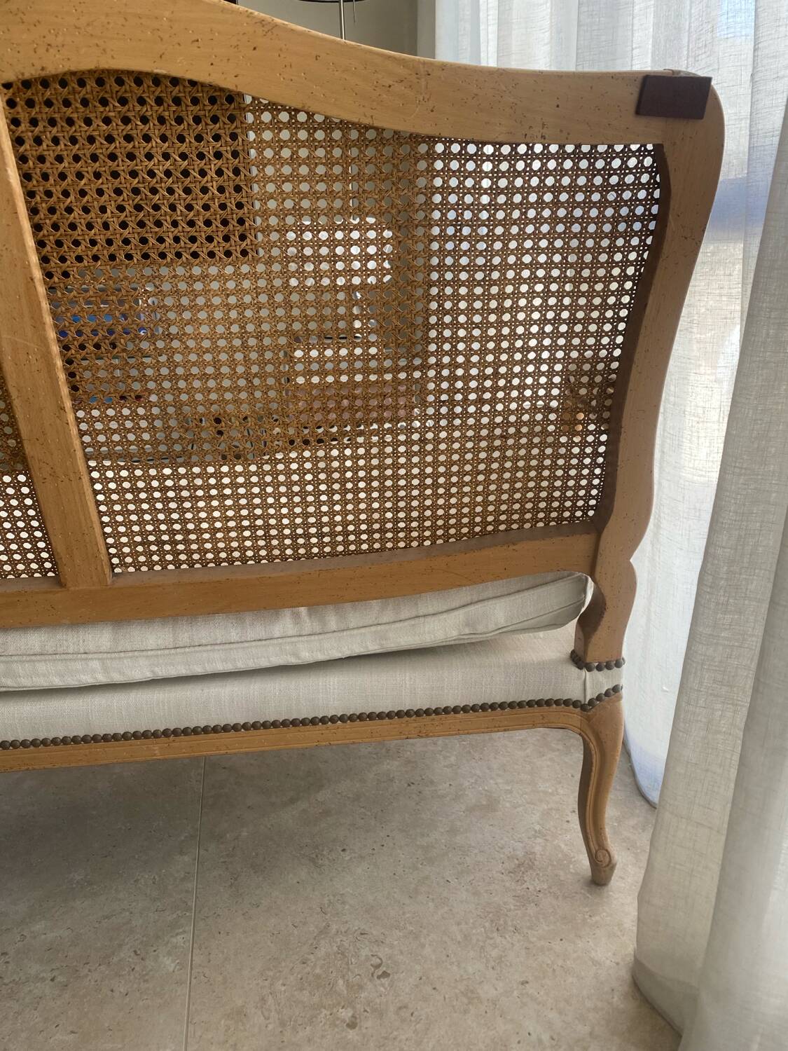 French vintage bank chair