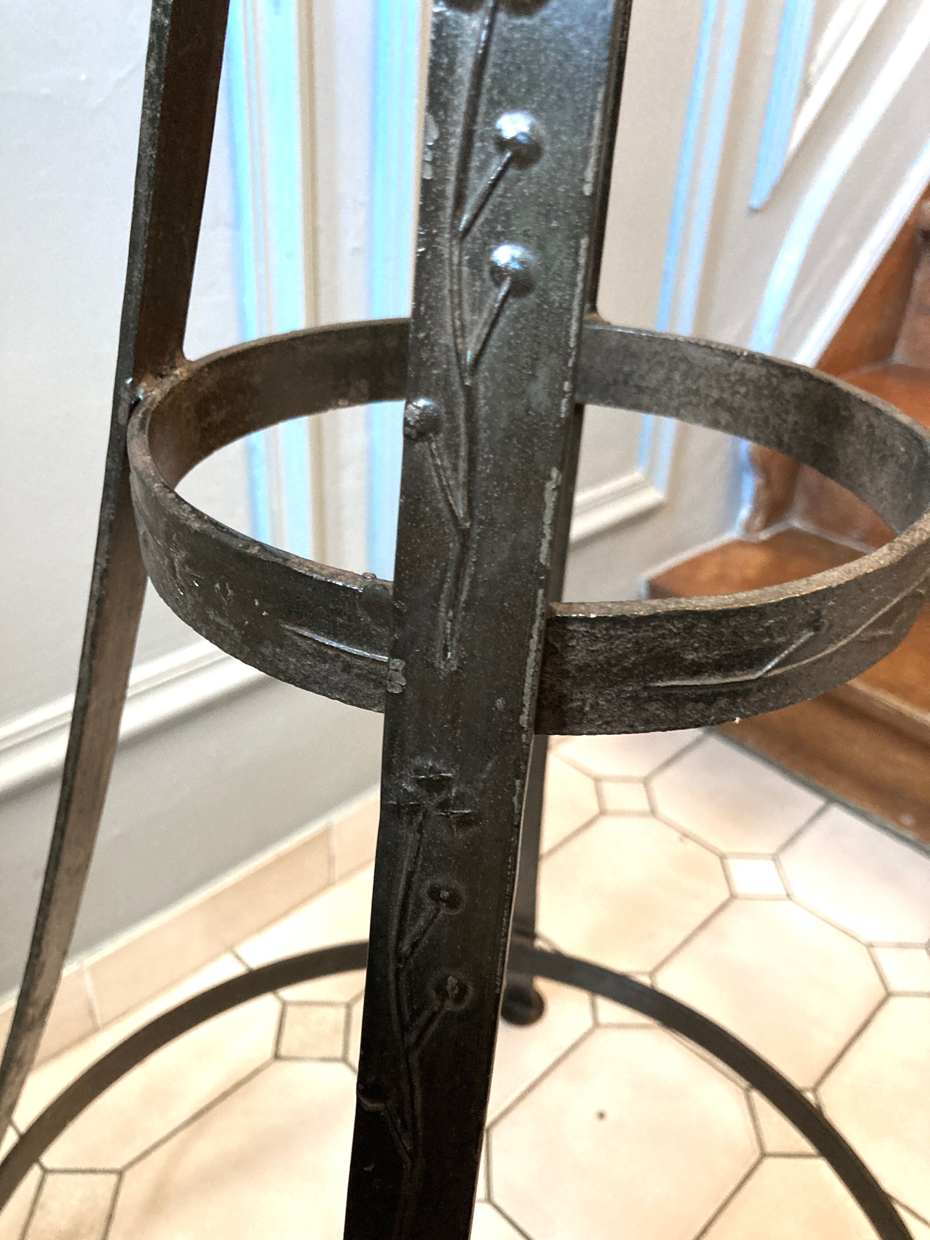 Atypical industrial furniture riveted sphere