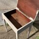 Bureau pupitre table d'appoint en bois peint vintage