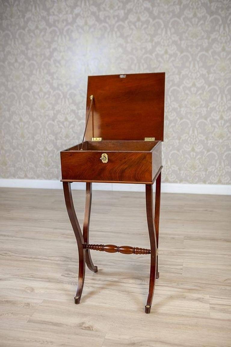 Antique Biedermeier Sewing Table, 1890s