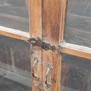 Old wooden glazed cabinet