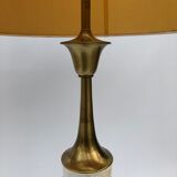 1960s laurel greek key ceramic brass table lamps hollywood regency neoclassical