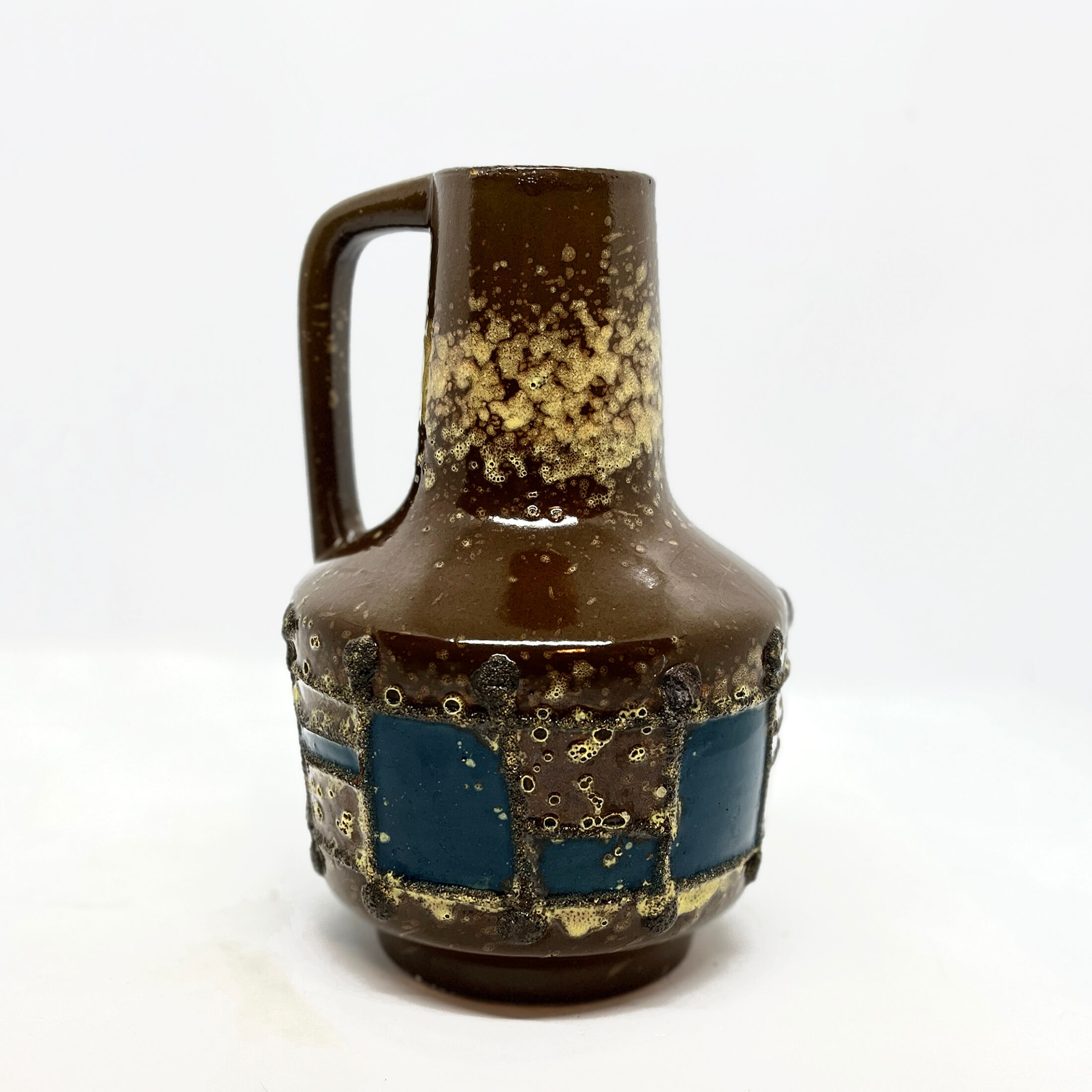 1970s mid-century modern ceramic vase VEB Haldensleben, Germany