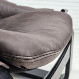Chaise longue kroken, années 1970, design suédois par ake fribyter pour nelo, état d'origine.