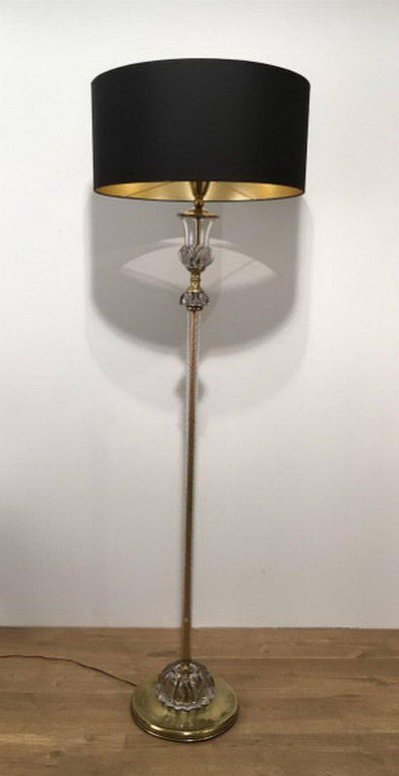 Murano glass floor lamp. Attributed to Barovier & Toso