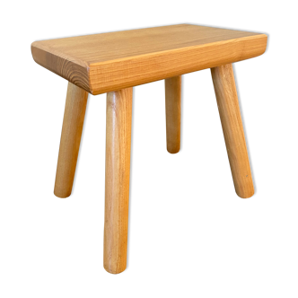 Vintage solid oak side table, 1960s