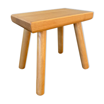 Table d’appoint vintage en chêne massif, années 1960