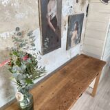 Console service in solid oak, circa 1900.