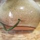 Ceramic lamp base with flower decoration