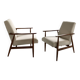Mid-century beige armchairs by Henryk Lis, 1960s, set of 2