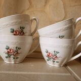 Set of 4 earthenware chocolate cups