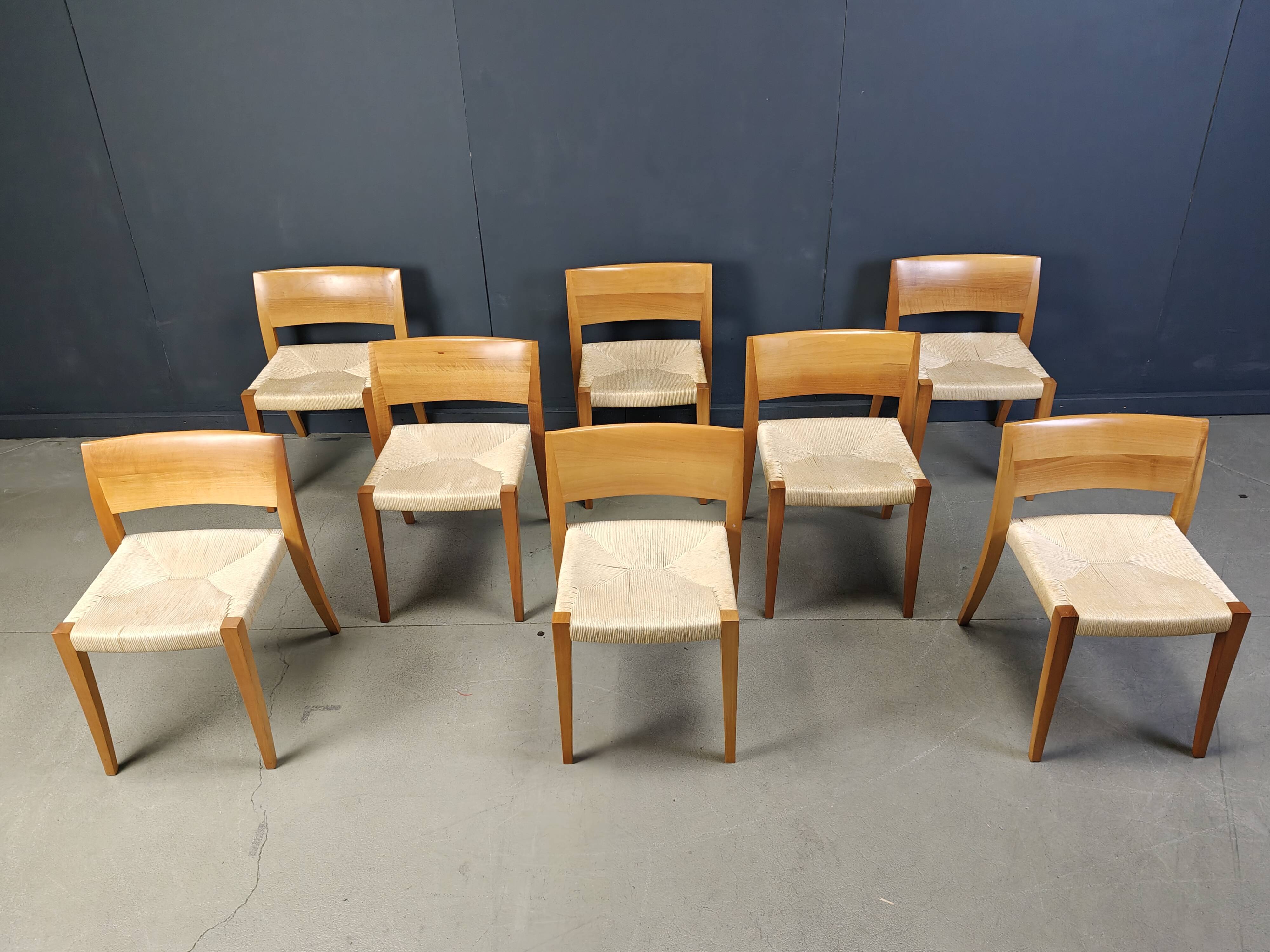 Ticino dining chairsby Bruno Reichlin for Molteni, 1990s