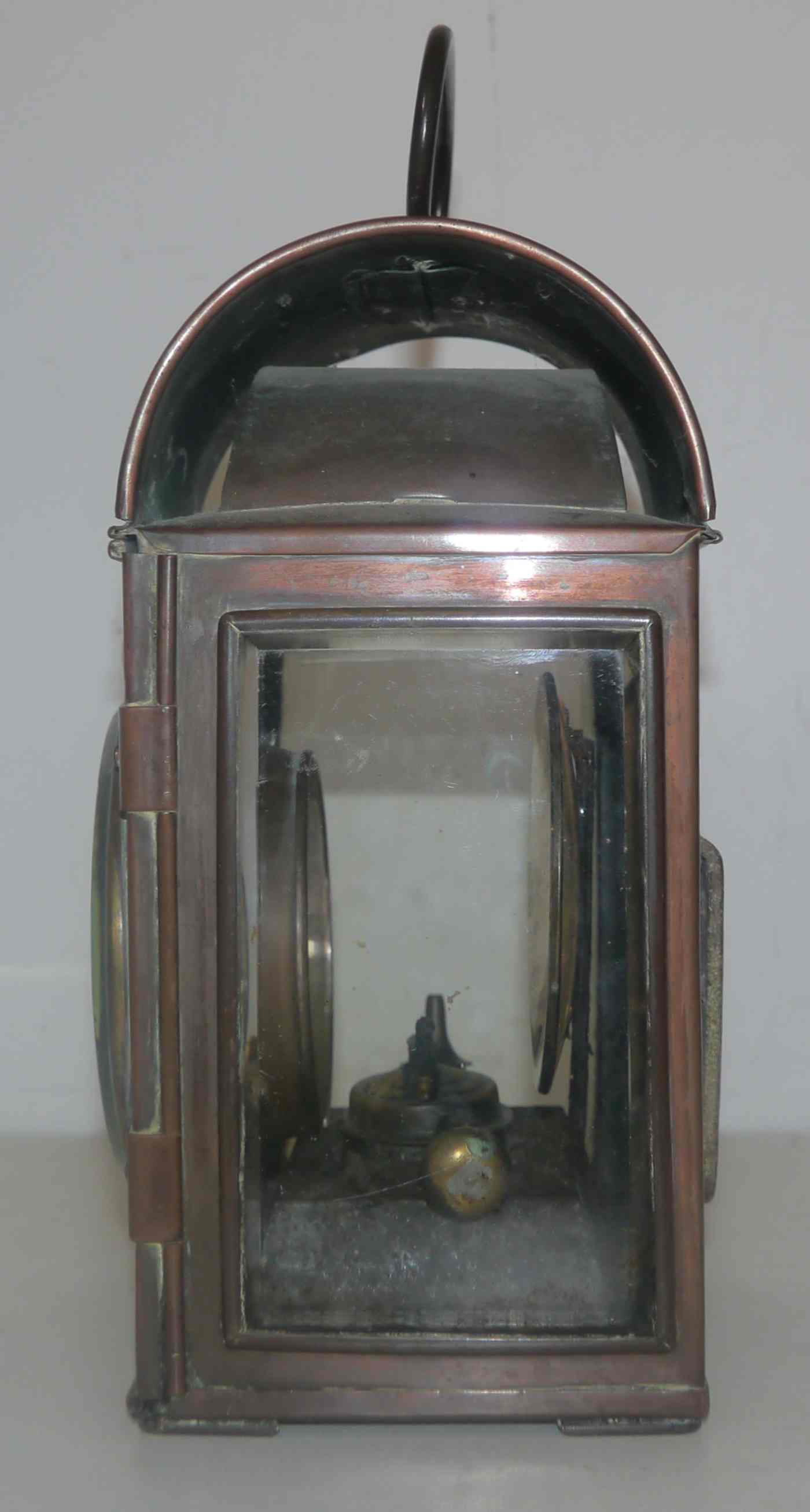 Old railway lamp "R.Allen - Hepton Mallett" early 20th century
