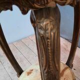 Bronze and onyx selette