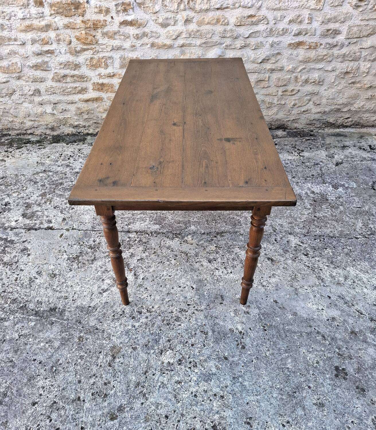 Oak farmhouse table 175 cm