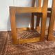 Paire de chaises traîneau vintage en pin massif