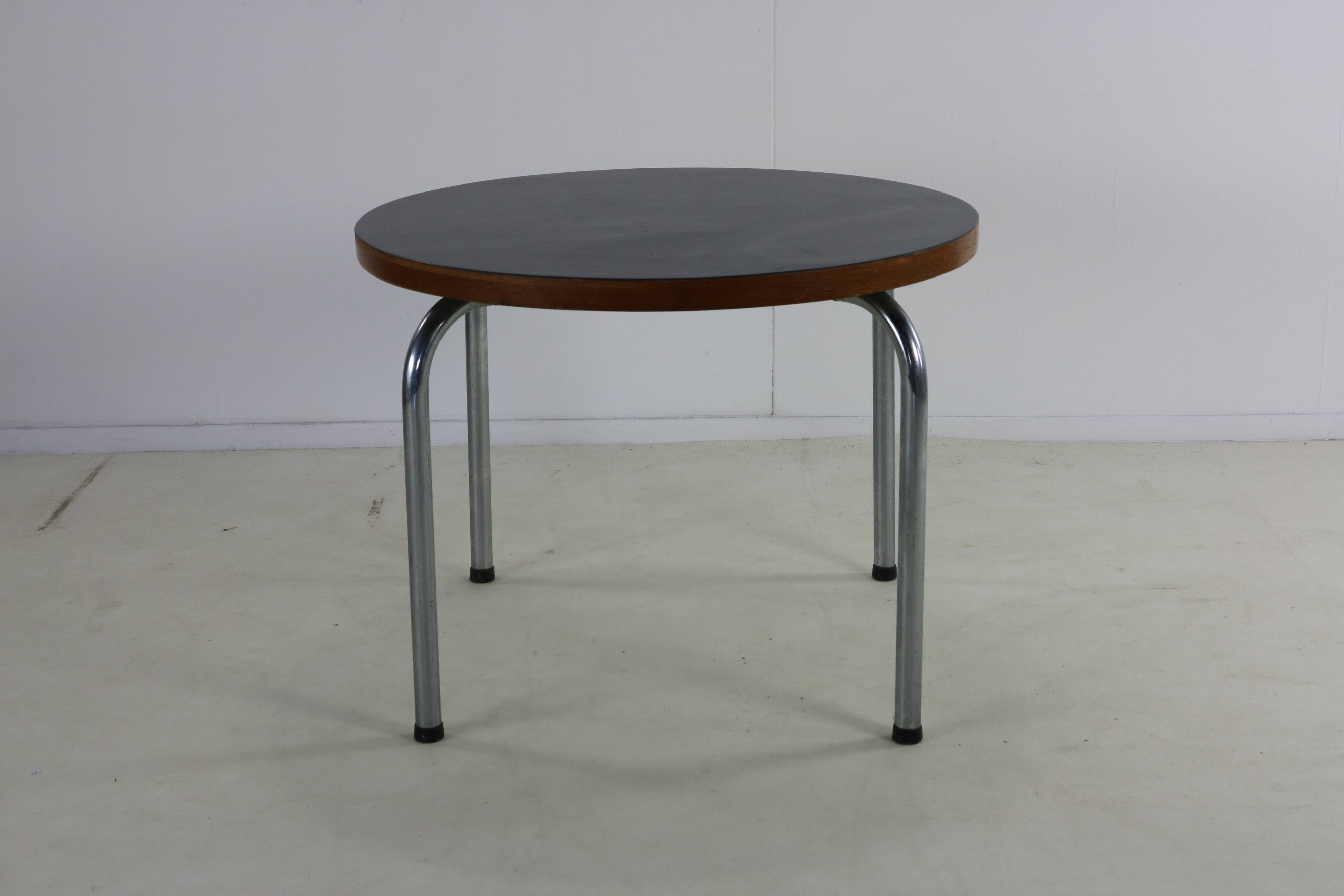 Sixties tubular chrome coffee side table