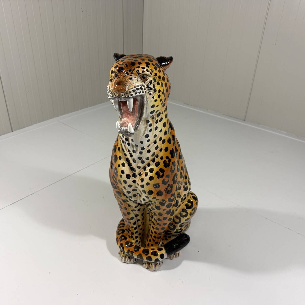 Large Italian ceramic leopard 1970’s