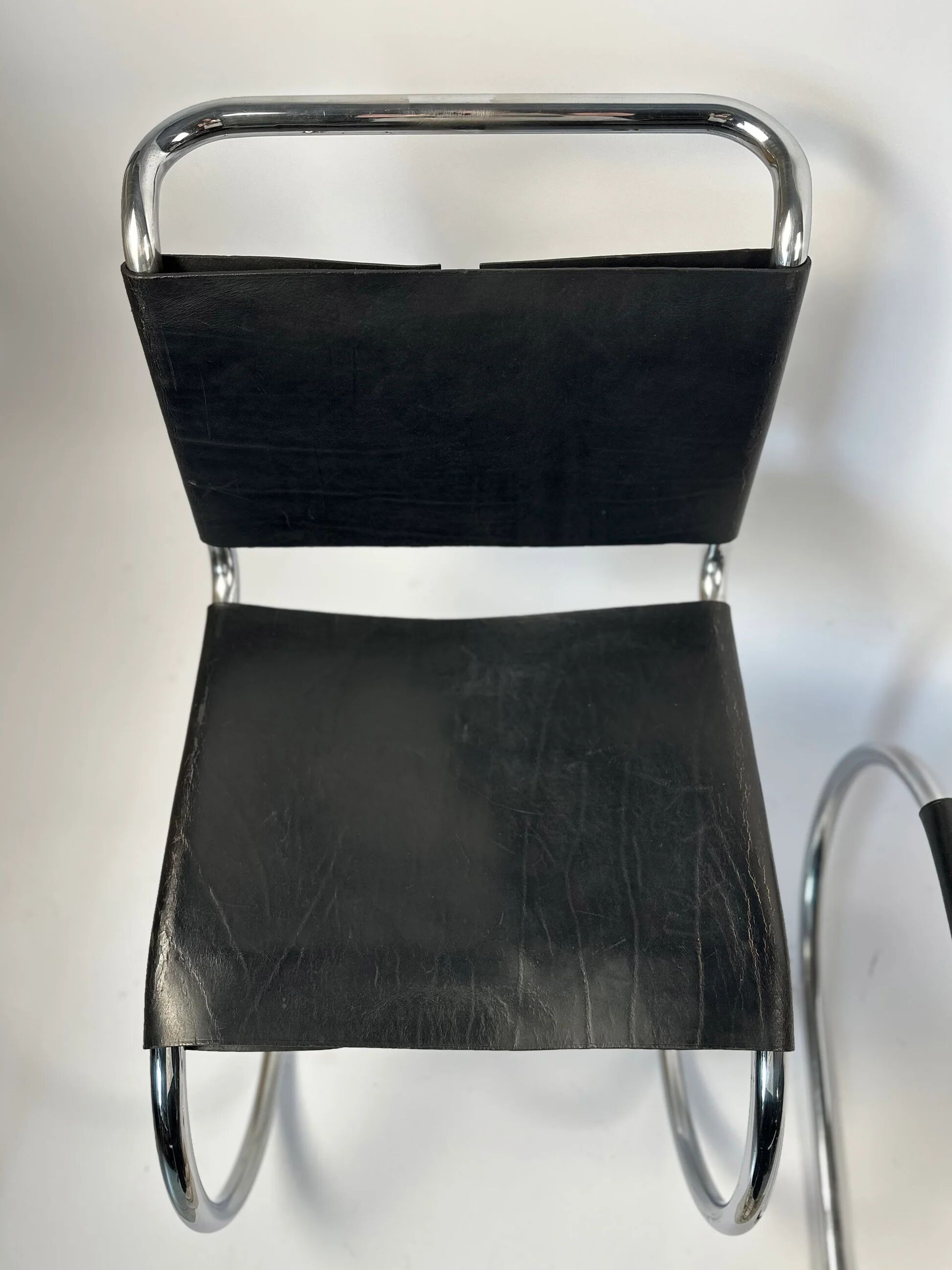Pair of MR10 lounge chairs — Ludwig Mies van der Rohe, attributed to Knoll, circa 1970