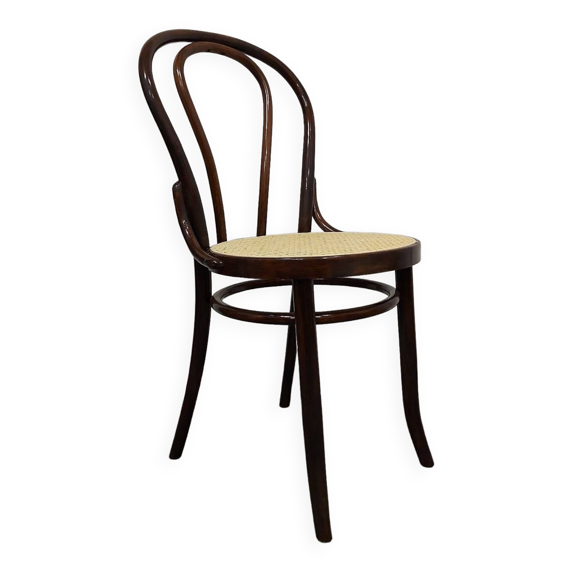 Chaise en bois courbé années 1970