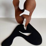 Mrs. Charles Eames_ The shadow does not bend, walnut plywood sculpture