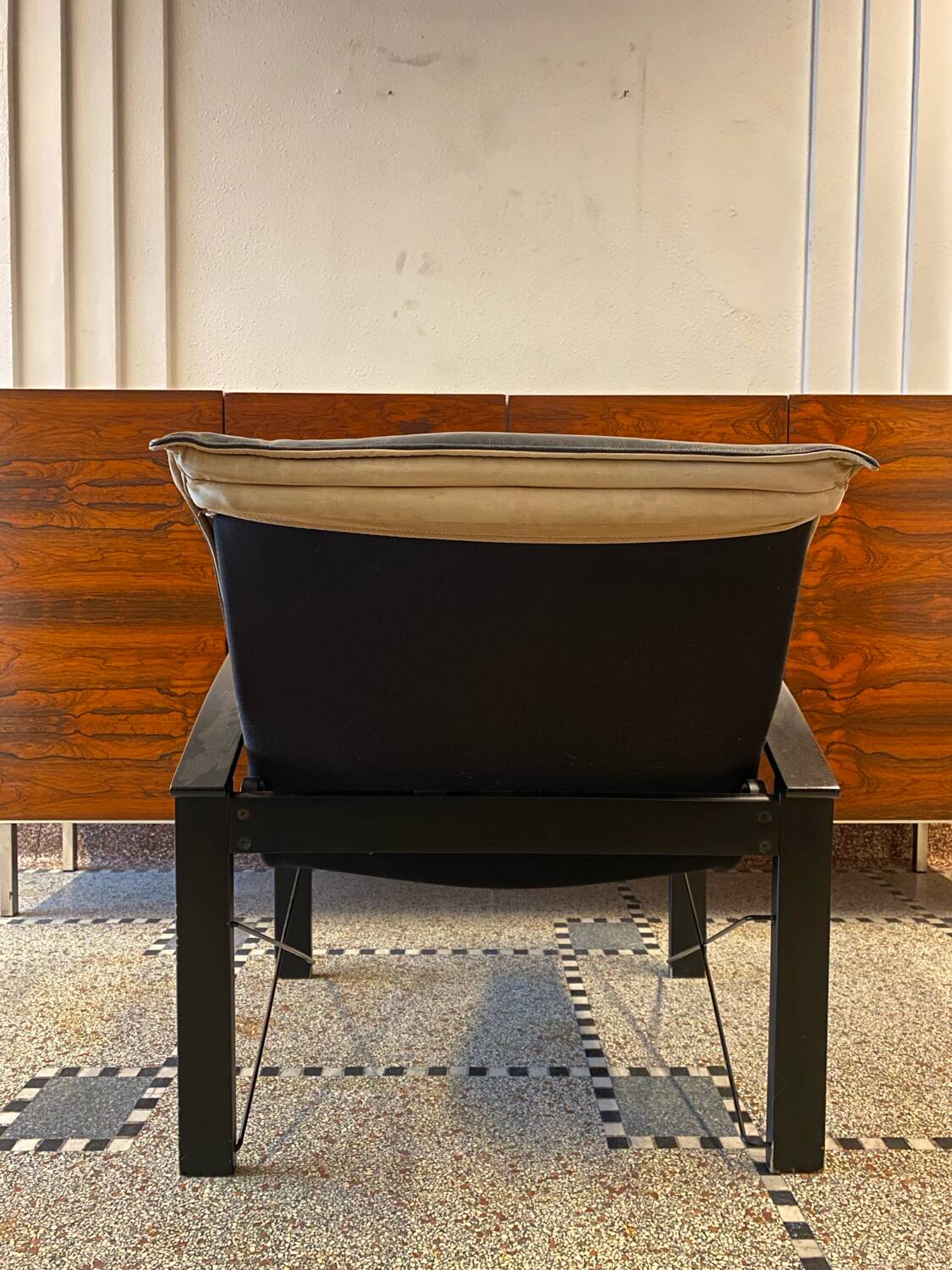 Pair of "Polhem" armchairs in leather by Tord Björklund for Ikea 1980.