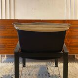 Pair of "Polhem" armchairs in leather by Tord Björklund for Ikea 1980.