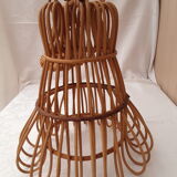 Vintage wicker pendant lamp