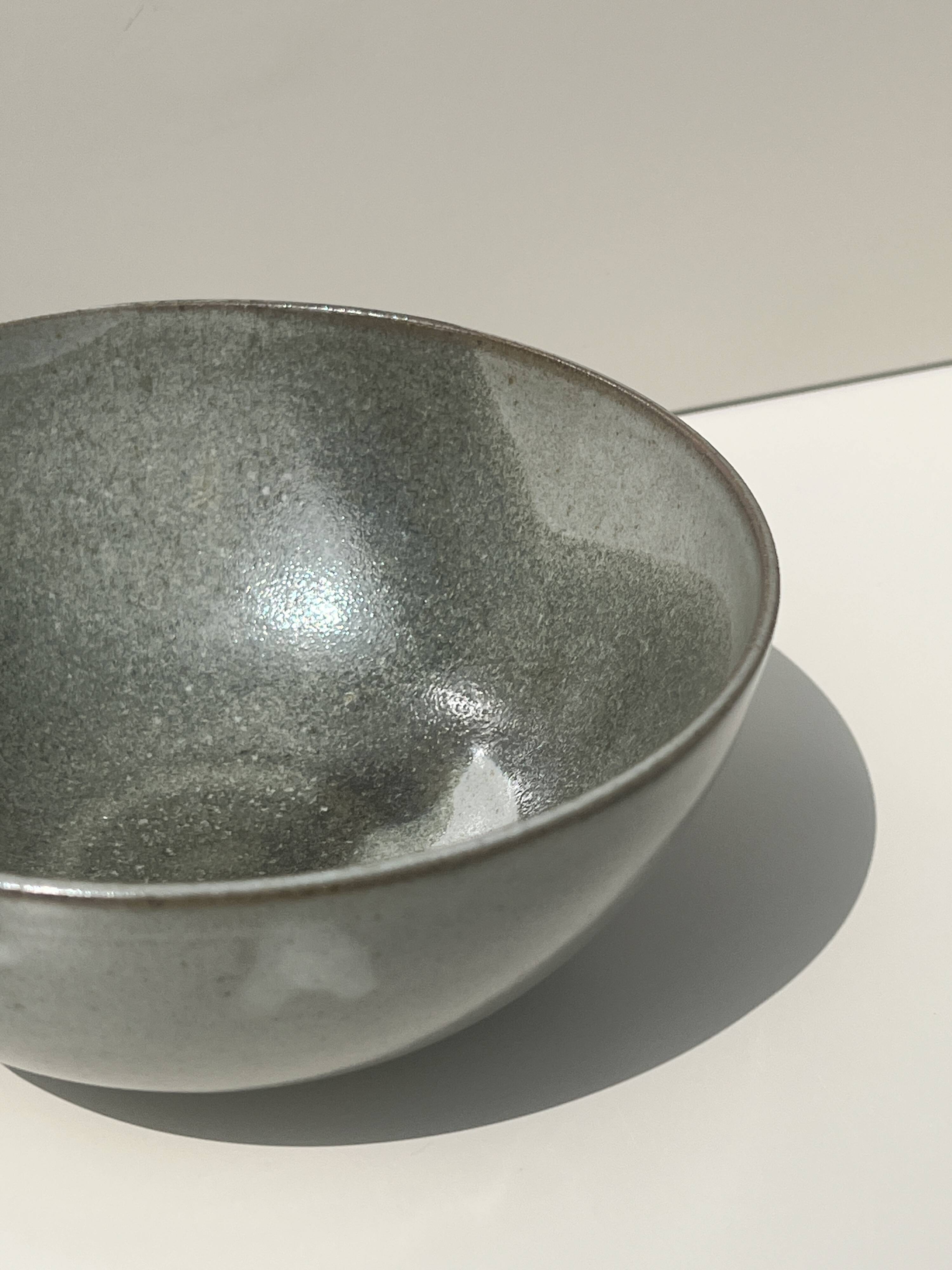 Bowl / ceramic pocket tray, glazed and signed, Brittany 1970